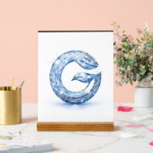 Minimalist Abstract Letter G Acryl Bord (Huwelijk)