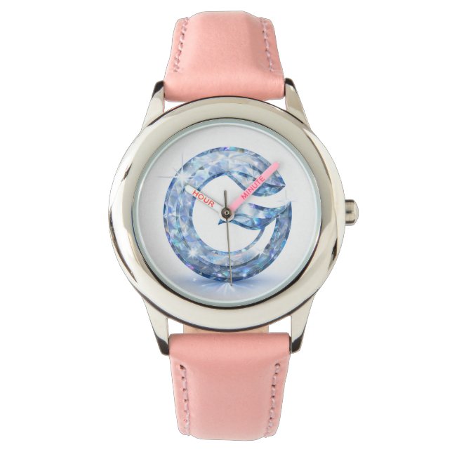 Minimalist Abstract Letter G  Horloge (Voorkant)