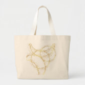 Minimalist Abstract Line Art Tote Bag (Voorkant)