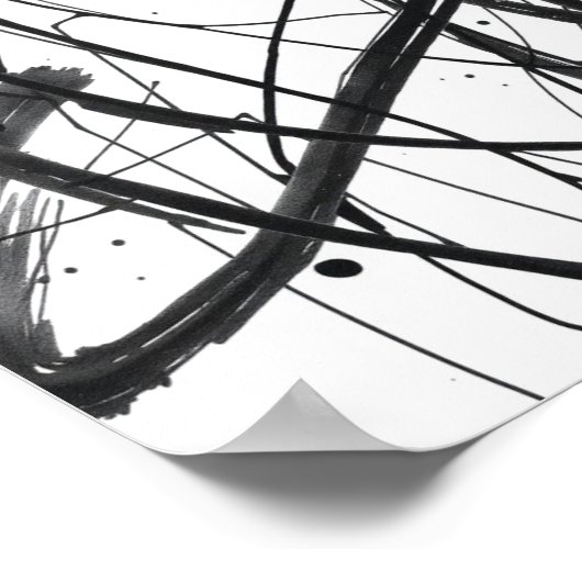 Minimalist Abstract Line Drawing Prints  (Hoek)