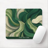 Minimalist Abstract Nature Earthy Green Botanical Muismat (Met muis)