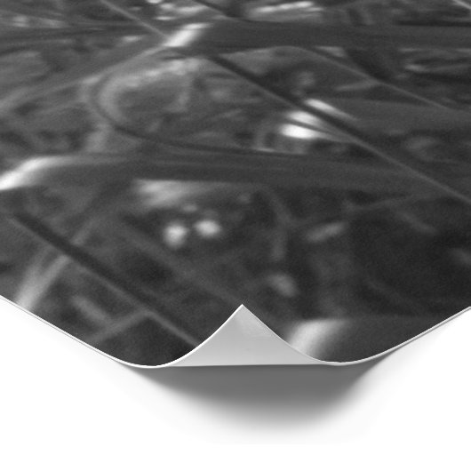 Minimalist abstract nature print black and white (Hoek)