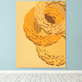 Minimalist Abstract Painting – Geometric Wall Art Canvas Afdruk (Insitu (Houten vloer))