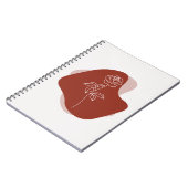 Minimalist Abstract Rose Line Art  Notitieboek (Linkerzijde)