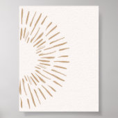 Minimalist Abstract Sun Rays Print (Voorkant)