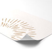 Minimalist Abstract Sun Rays Print (Hoek)