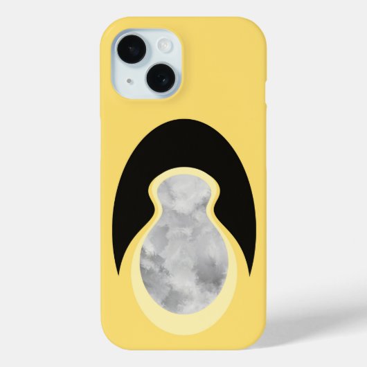 Minimalist Abstract Yellow Cloud-Seed Case-Mate iPhone Case (Achterkant)