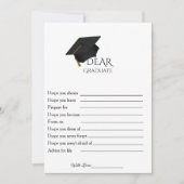 Minimalist Advices afstudeerfeest spel Kaart (Voorkant)