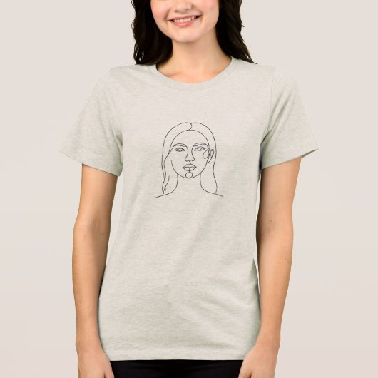 Minimalist Aesthetic Collection Tri-Blend Shirt (Voorkant)
