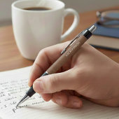 Minimalist Aged Leather Style Design Personalized Pen