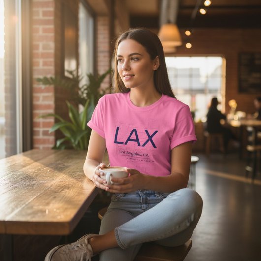 Minimalist Airport Code – Customizable LAX  T-shirt