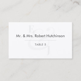 Minimalist Ampersand Wedding | Flat Table Seating Plaatskaartje