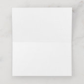 Minimalist Ampersand Wedding | Folded Seating Tent Plaatskaartje (Binnenkant ongevouwen)