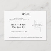 Minimalist Ampersand Wedding | Hotel | QR Code Informatiekaartje (Voorkant)
