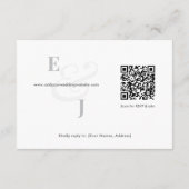 Minimalist Ampersand Wedding | Hotel | QR Code Informatiekaartje (Achterkant)