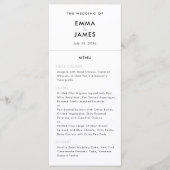 Minimalist Ampersand Wedding | QR Code | Elegant Menu (Voorkant)