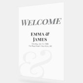 Minimalist Ampersand Wedding | Welcome Sign Acryl Bord (Hoek)
