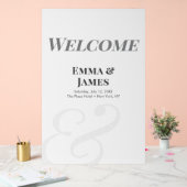 Minimalist Ampersand Wedding | Welcome Sign Acryl Bord (Huwelijk)