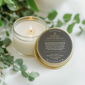 Minimalist and Modern Simple Candle Safety Label