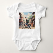 Minimalist Anime-Inspired Baby Gift Romper (Voorkant)