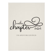 Minimalist Another Chapter Book Lover Art Perfect Poster (Voorkant)