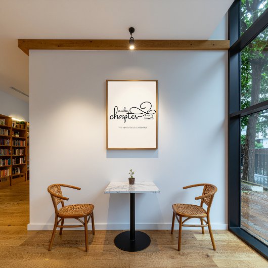 Minimalist Another Chapter Book Lover Art Perfect Poster