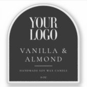 Minimalist Arch Aangepaste Logo kaars Label (Voorkant)