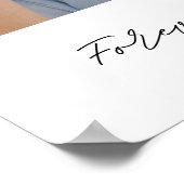 Minimalist Arch Foto Begrafenis Welkomstbord Poster (Hoek)