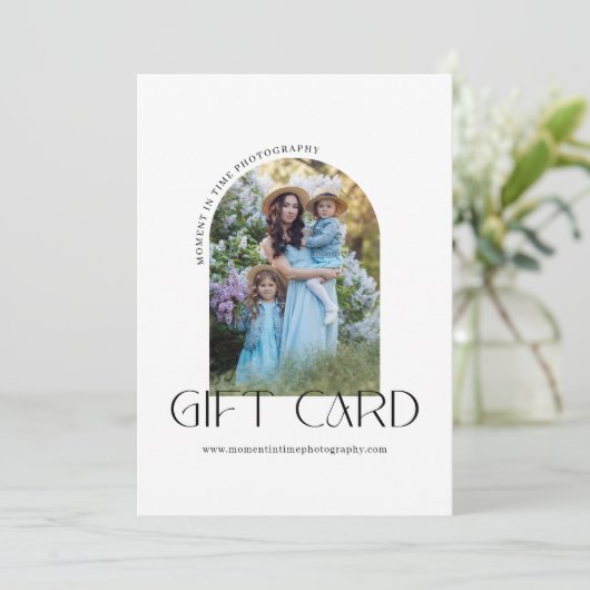 Minimalist Arch Fotofotografie Cadeaubon (Staand voorkant)