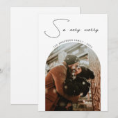 Minimalist Arch Kerstfoto | Zo erg vrolijk Feestdagenkaart (Voorkant / Achterkant)