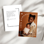 Minimalist Arch Love & Bedankt Baby shower Foto