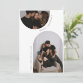 Minimalist Arch Photo Christmas Kaarten (Staand voorkant)