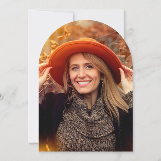 Minimalist Arch Volwassen 50ste verjaardag Kaart (Achterkant)