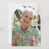 Minimalist Arch Volwassen 60ste verjaardag Kaart (Achterkant)