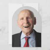 Minimalist Arch Volwassen 80ste verjaardag Kaart (Achterkant)