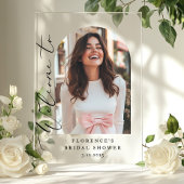 Minimalist Arch Vrijgezellenfeest foto welkom Acryl Bord