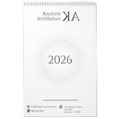 Minimalist Architect Modern B&W 2026 Kalender (Hoes)