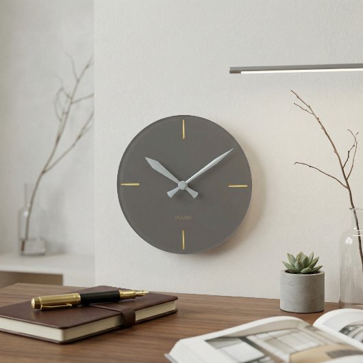 Minimalist Architectural Wall Clock - Modern  Ronde Klok