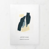 Minimalist Artist Trifold Portfolio Brochure Drieluik Kaart (Cover)