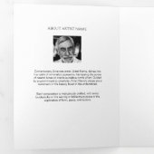 Minimalist Artist Trifold Portfolio Brochure Drieluik Kaart (Binnenzijde eerst)