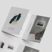 Minimalist Artist Trifold Portfolio Brochure Drieluik Kaart