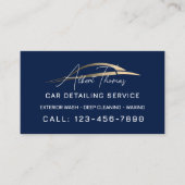 Minimalist automotive gold car line Business Card Visitekaartje (Voorkant)