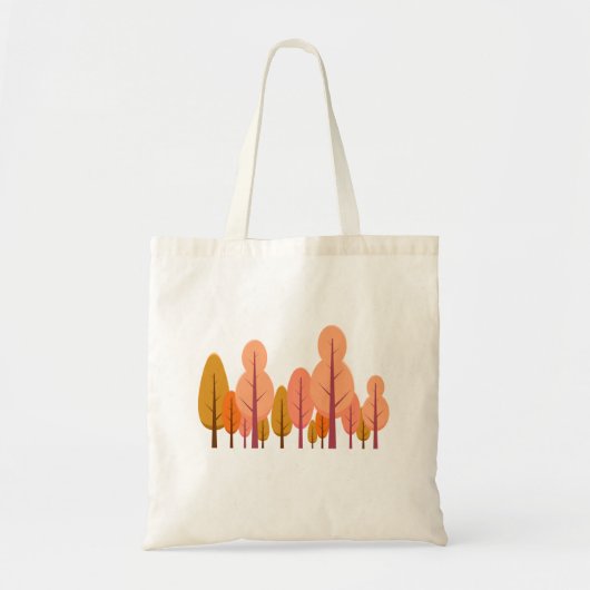Minimalist Autumn Forest Illustration  Tote Bag (Voorkant)