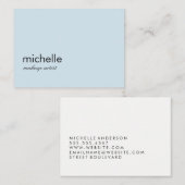 Minimalist Baby Blue Visitekaartje (Voorkant / Achterkant)