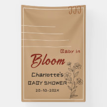 Minimalist Baby In Bloom Wildflower Baby Shower