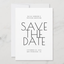 Minimalist Back & White Wedding | Photo & QR Code
