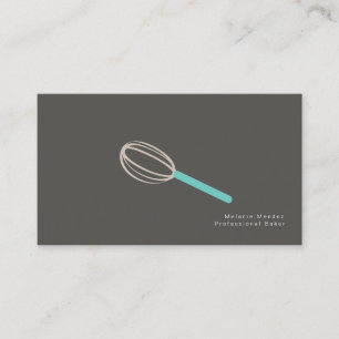 Minimalist Baker Cake Whisk Logo Bakkerij Visitekaartje