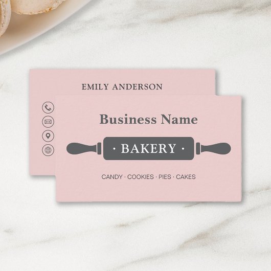 Minimalist Bakery Roze Visitekaartje