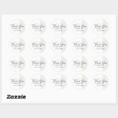 Minimalist Bakery Thank You Small Business Ronde Sticker (Vel)