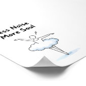 Minimalist Ballet Dancer Soul Quote Art Poster (Hoek)